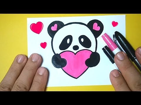 Como desenhar um panda muito fácil e simples 🐼 #agoravocejasabe #dese