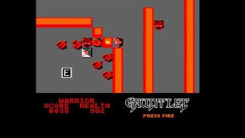 Gauntlet gameplay on Amstrad CPC