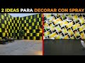 2 Ideas Fáciles para Decorar Paredes con Spray | Trucos Creativos para Transformar tus Espacios