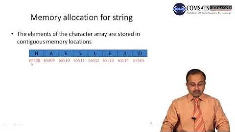Strings | Null Character | Memory Map of String | Display String Content | in Urdu Hindi LECTURE  21