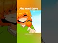 Alex need Steve #minecraft #minecraftshort #minecraftmeme #minecraftanimation #noads