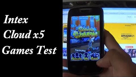 intex cloud x5 Games test (1.2, Dual Core Processor)