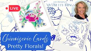 Pretty Inked Florals - Chinoiserie Style