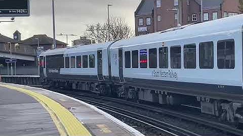 SWR class 444 045 terminating at Poole 