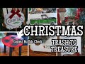 Farmhouse Christmas DIY Decor | The Easiest Buffalo Check You Can Make! Christmas Trash to Treasure