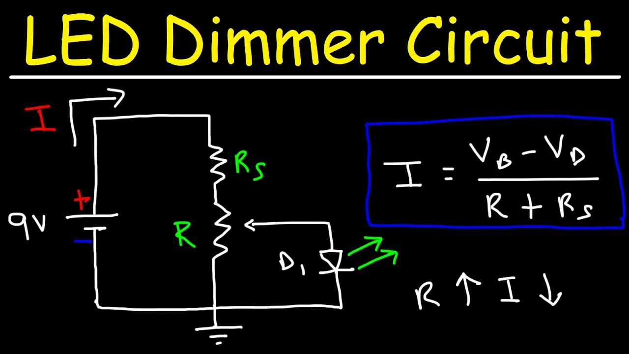 LED Dimmer - Brightness Control Potentiometer YouTube