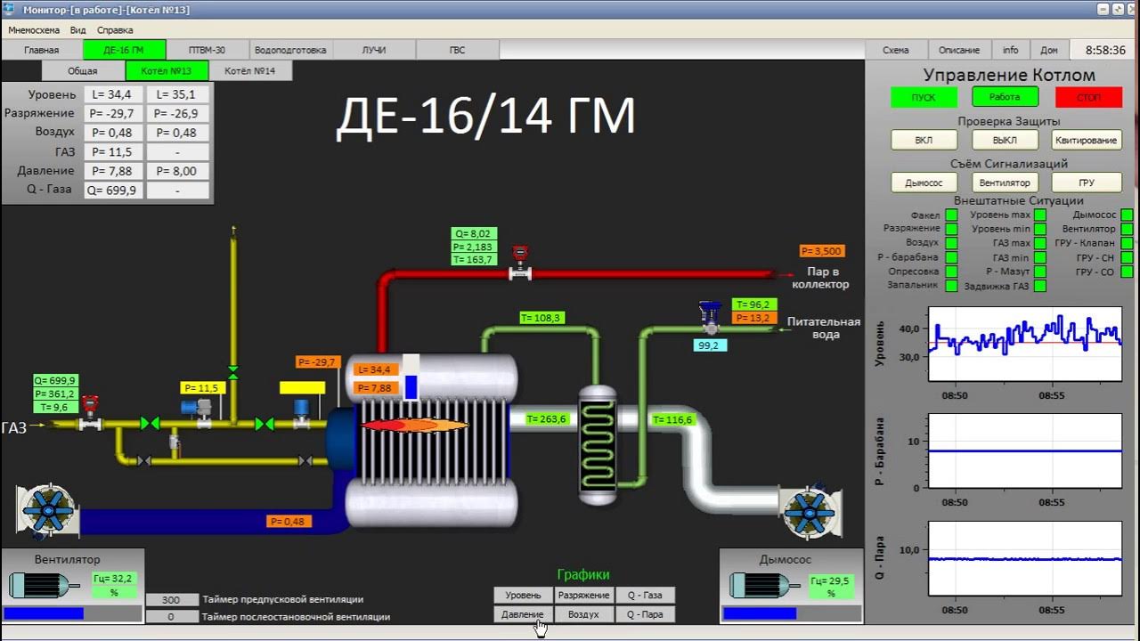 Создание проекта в scada система trace mode