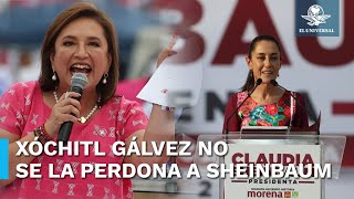 Xóchitl Gálvez se burla del error de Sheinbaum; "que siga la corrup...", dijo la morenista