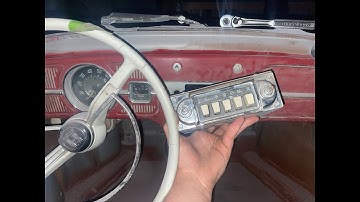 Classic Vw Beetle Radio Removal | Early Model Vw Beetle