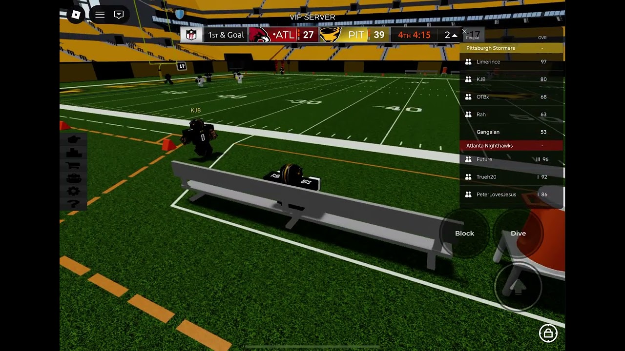 Steelers vs falcons pt 2 of game 1 in the tie series (Steelers pull it off)