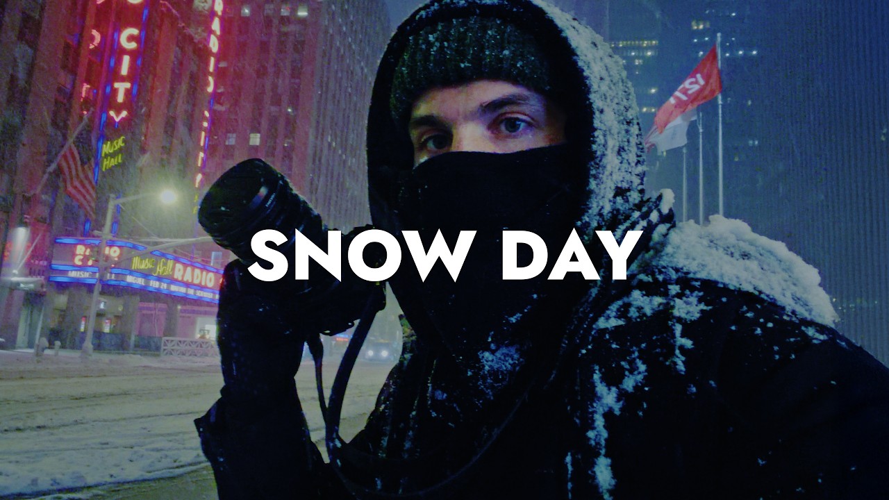 Мне наконец-то удалось сфотографировать снежную бурю в Нью-Йорке.