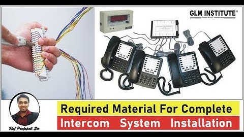 Complete material for EPAX Intercom telephone ☎️ system installation - इंटरकॉम टेलीफोन इंस्टॉलेशन 📞