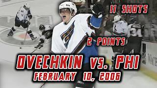 Ovechkin Breaks The Caps Rookie Points Record (2/10/2006)