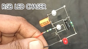 RGB LED Chaser | Super LED Blinking | how to make a super led flasher circuit #bc547 #ledlights