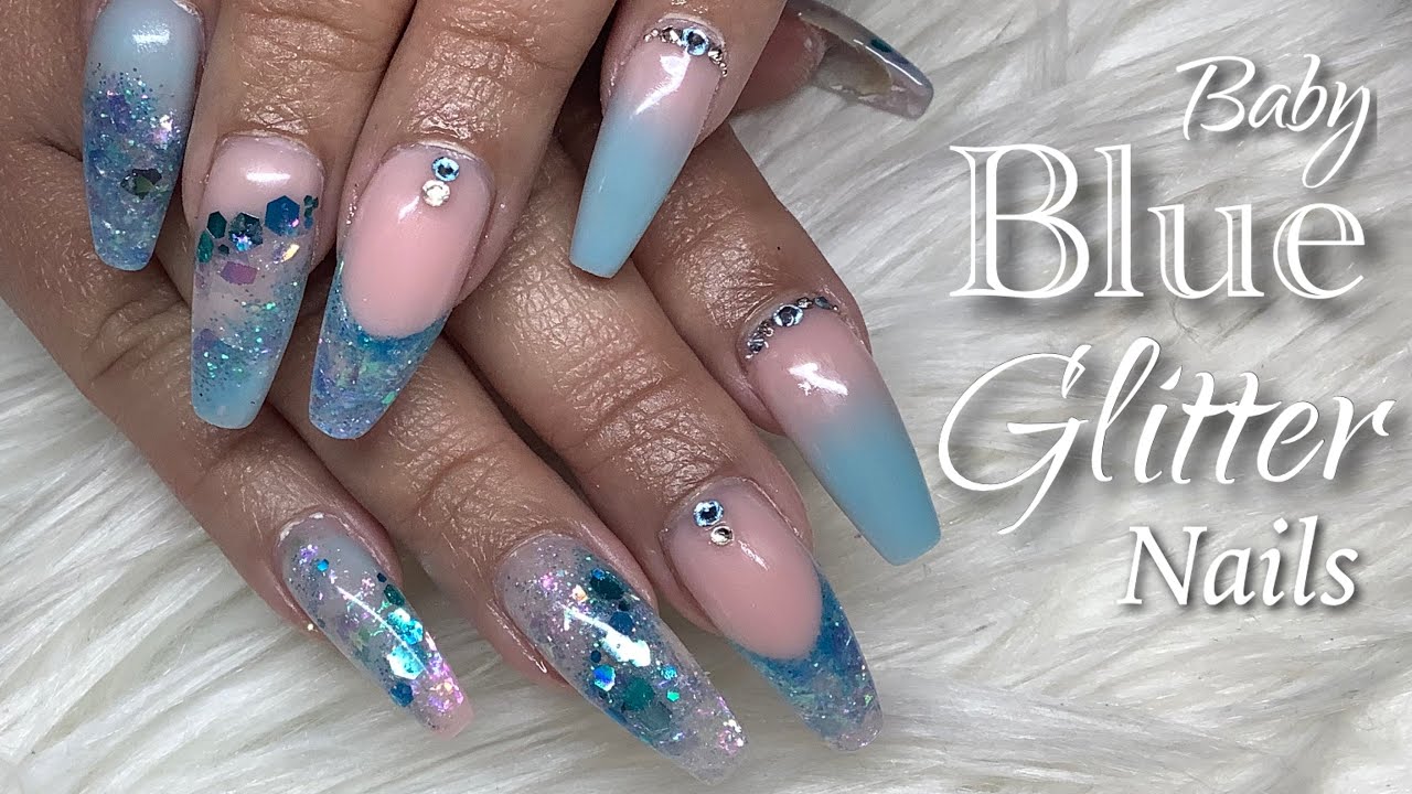 8. 2024 Nail Designs: Baby Blue Marble Nails - wide 5