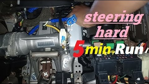 गाडी 5 min स्टार्ट करके चलने के बाद  steering hard होता है | hyundai i10 steering hard problem|C1212