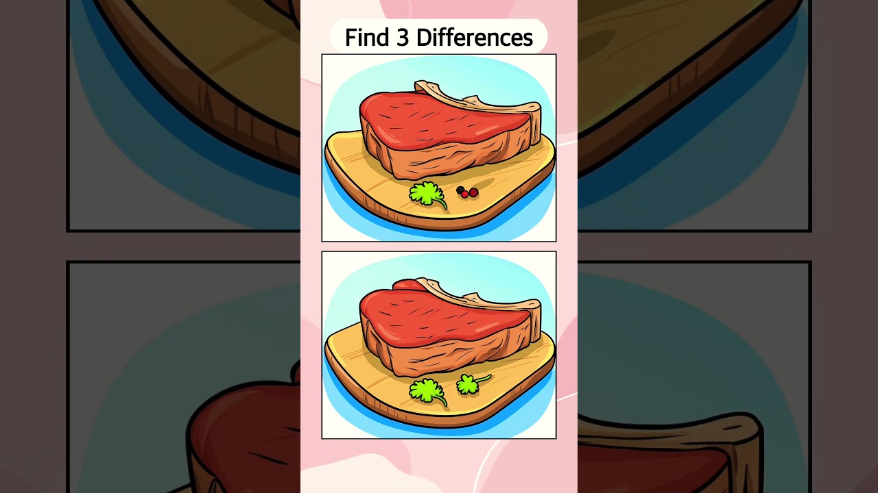 ONLY people with good eyes can find the differences!! 