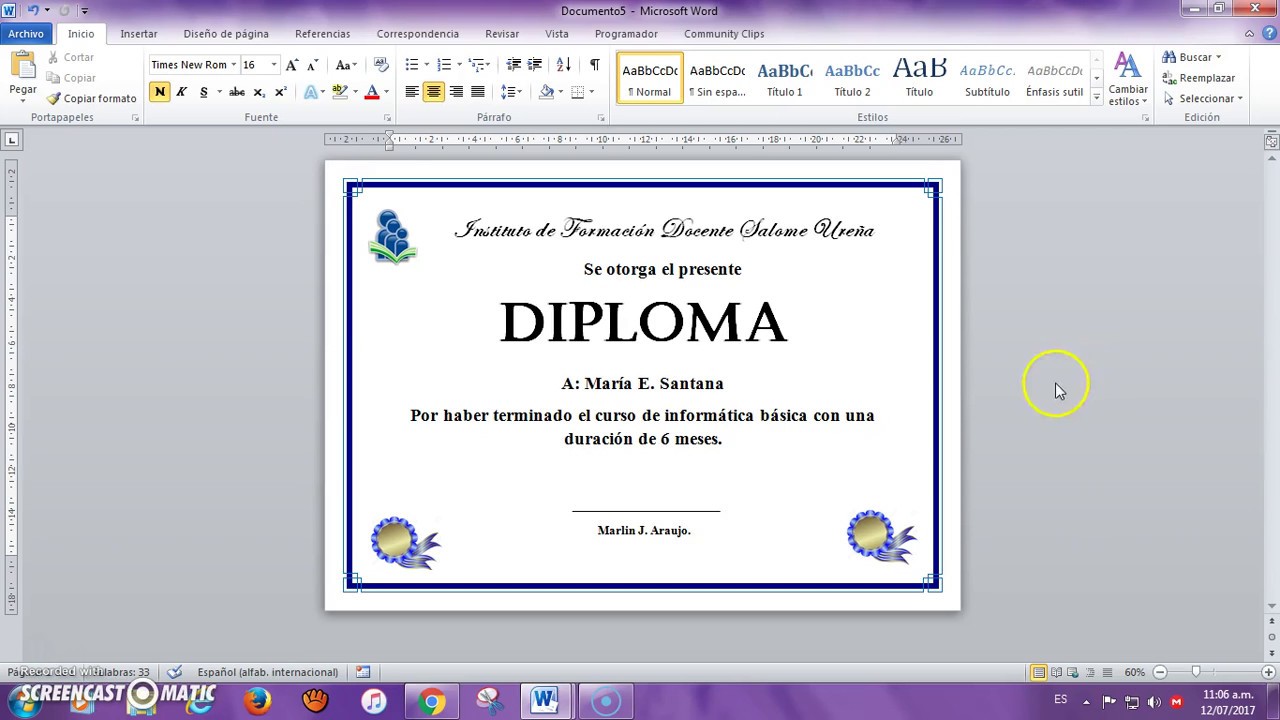 Como Hacer Un Diploma Tutorial como hacer un diploma - YouTube