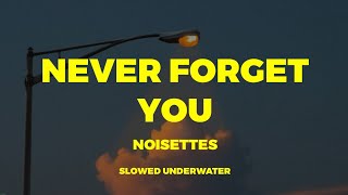 Never forget you - Noisettes | lyrics (slowed + underwater) tiktok