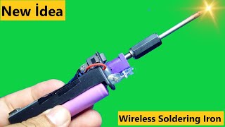 Brilliant idea: How to Make a Wireless Soldering Iron - Don't Let Cables and Plugs Limit You
