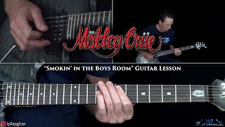 Motley Crue - Smokin In The Boys Room Guitar Lesson