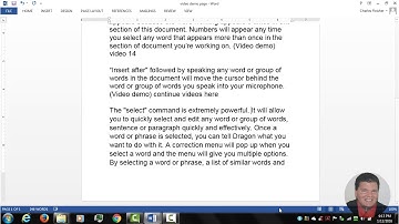 Learn to use the delete sentence command in Dragon speech recognition software