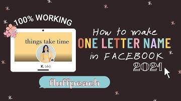 HOW TO MAKE SINGLE LETTER NAME in FACEBOOK 2021 100% WORKING