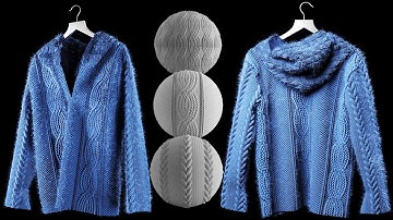 substance painter tutorial: how to make a knitted jacket