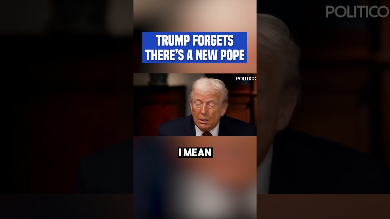 There is a new Pope as of April 2025. Trump seems to have forgotten. #shorts