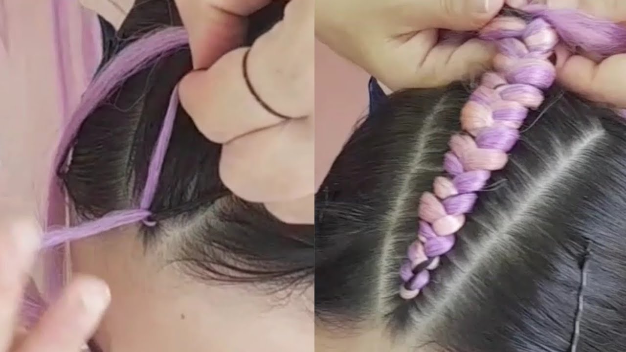 trenza boxeadora con kanekalon / braids with extensions /tranças