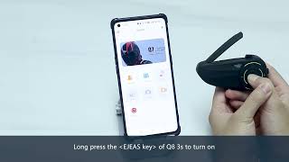 EJEAS Q8 Connection to SafeRiding APP Operation screenshot 1