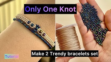 DIY Macrame Bracelet Set | Only ONE Knot Needed! Easy & Trendy Bracelets (Beginner Friendly)