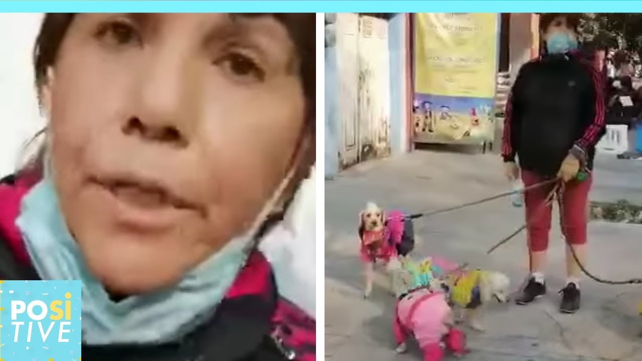 Woman throws her dogs waste on the street and doesn’t want to pick it