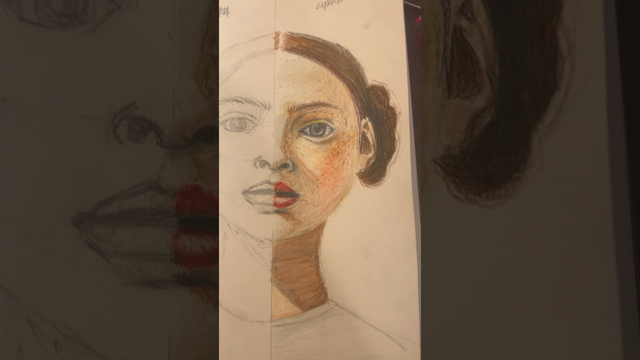 Drawing/painting Sadie Sink from Stranger Things two sides- cheap vs. expensive art supplies! 😱😱😱