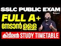 SSLC Public Exam Best Study Time Table For Public Exam | Toppers Strategy | Eduport