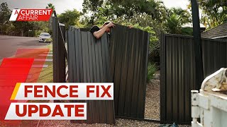 Kindhearted builder steps up to fix fence job ditched by dodgy tradie  | A Current Affair