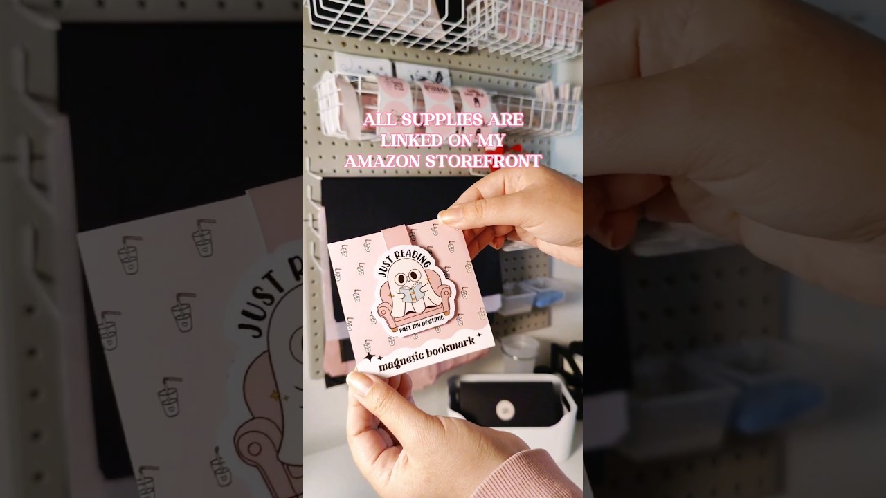 DIY magnetic bookmarks #diycrafts #asmrcrafts #bookmarks #smallbusiness #amazonfinds
