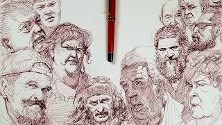 Sketchbook Techniques Portraits in Ink