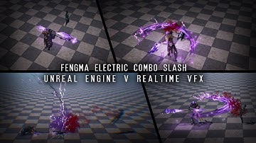 Fengma Electric Combo Slash | Unreal Engine 5 Niagara VFX