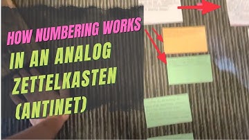 How Numbering Works in an Analog Zettelkasten (Antinet)