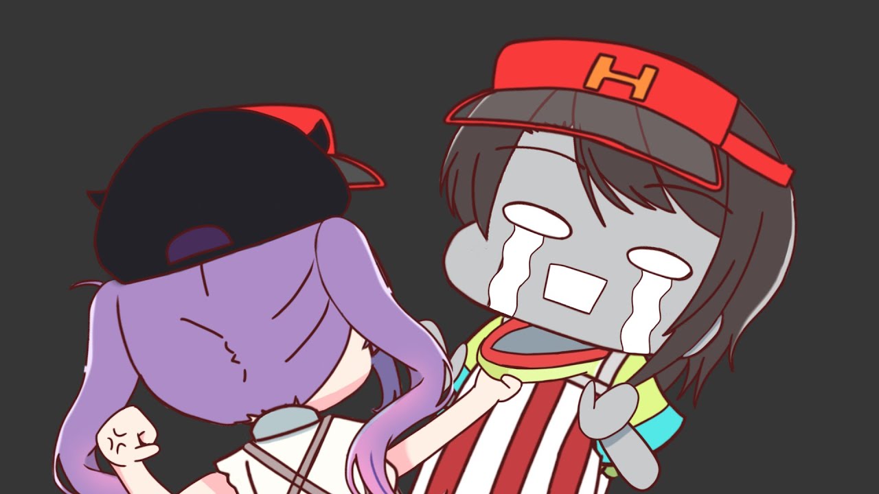 【手描き】ホロナルドその３、パティを盗んだ犯人として大空スバル(仮)が疑われてしまう！？【さくらみこ／白上フブキ／大空スバル／常闇トワ／ホロライブ／切り抜き動画】