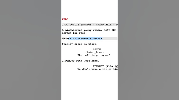 Format My Screenplay