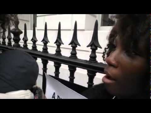 Buhari's supporters, Jonathan’s sympathisers clash in London newspaper mockup