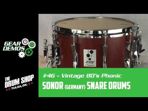 sonor-1980's-vintage-phonic-(german-built)-snare-drum---gear-demo-#46