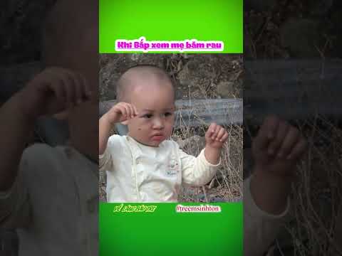 Video Khi Bắp xem mẹ băm rau #short - youtube