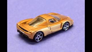 Enzo ferrari custom gold hot wheels