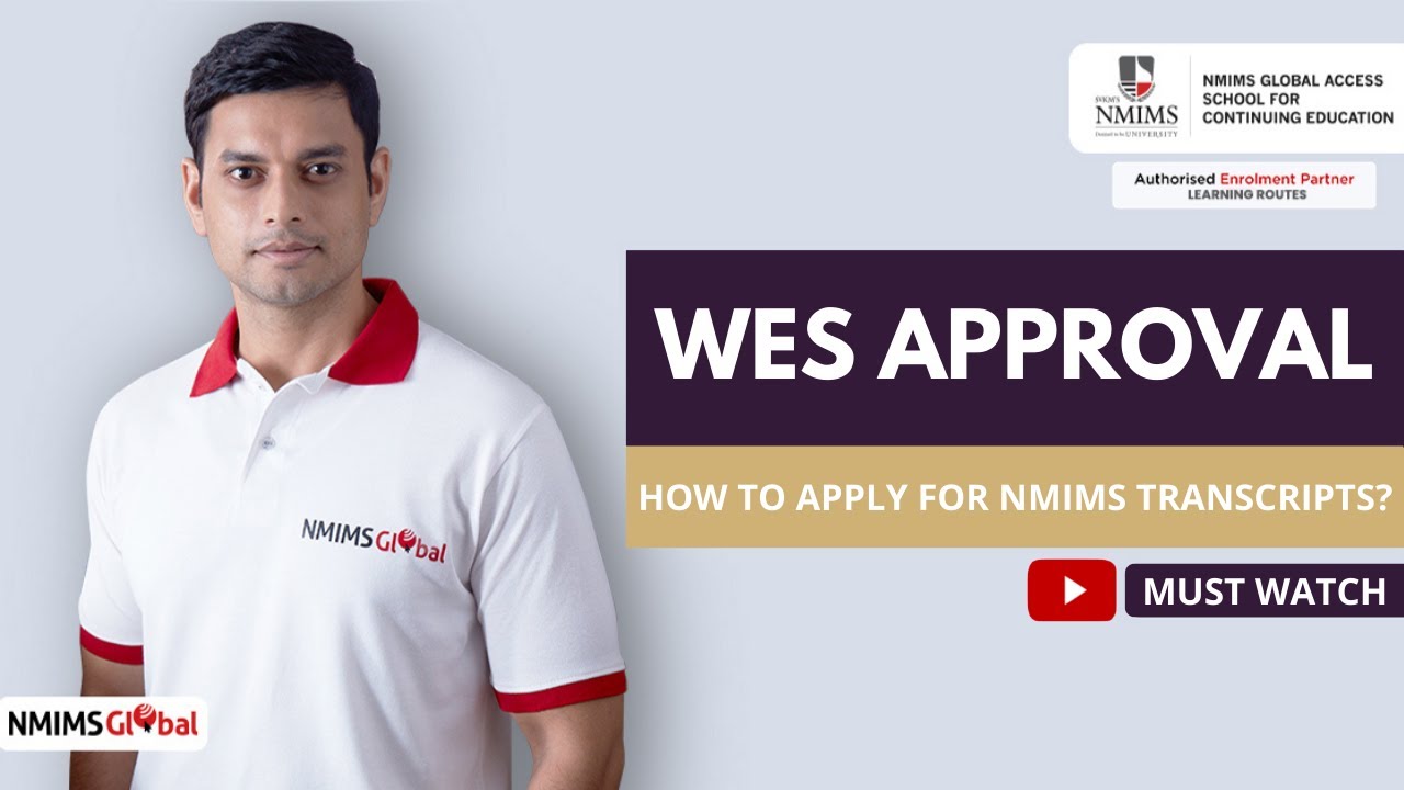 How to apply for NMIMS Transcripts for WES | What is WES | Learning ...