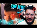 Barber Reacts To SELF HAIRCUT! Crazy Techniques Used