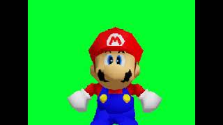 Mario Running Green Screen (Use This For A Wario Apparition)
