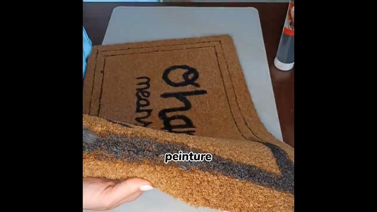 Comment Faire Un Tapisen Herbe En Video Comment faire un tapis d'entrée ou paillasson personnalisé ? - YouTube